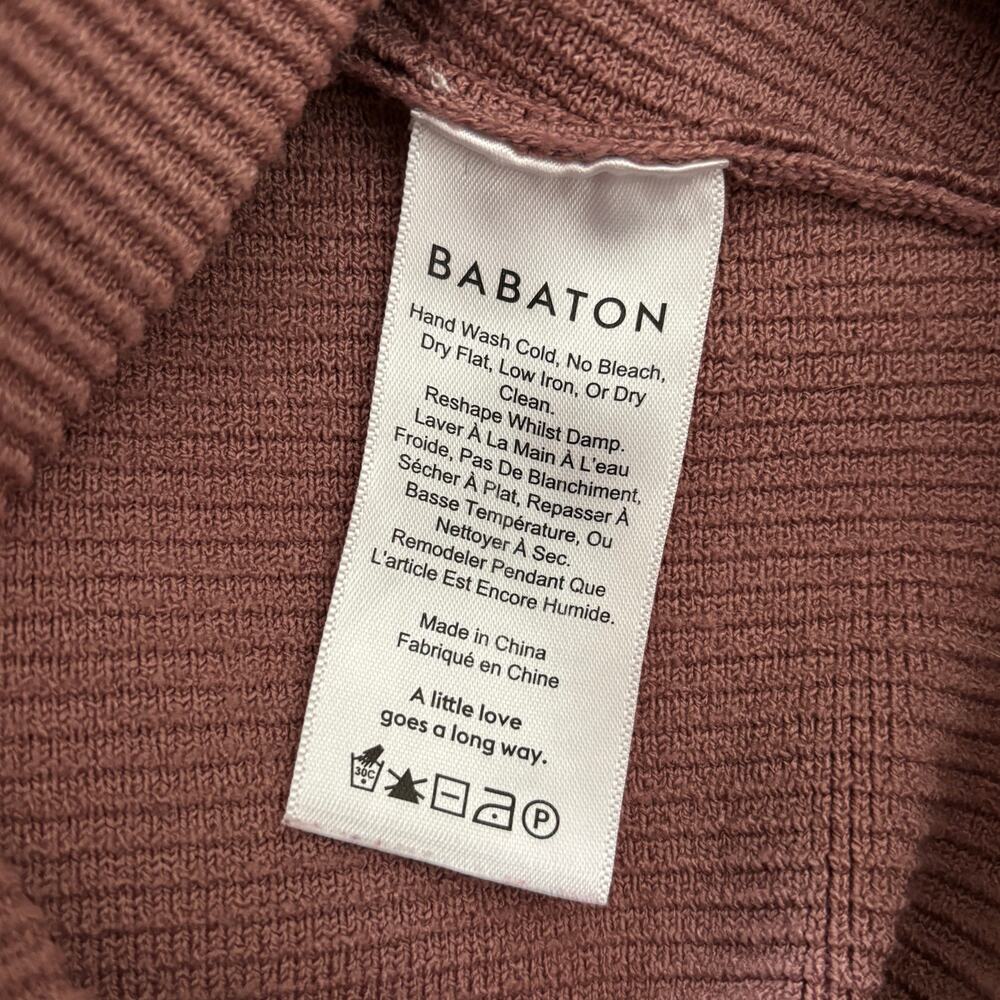 Aritzia Babaton Sculpt Knit Square Neck Cropped Tank Mauve Pink - Size: Small - Picture 5 of 6